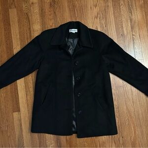 Elegant Black Pea Coat for Women